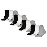 PUMA Kinder Quarter Socken, 12er Pack - Plain Quarter 12P, Logos, einfarbig
