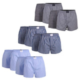 TOM TAILOR Herren Boxershorts, 4er Pack - Web-Shorts, Baumwolle, Poplin, kariert