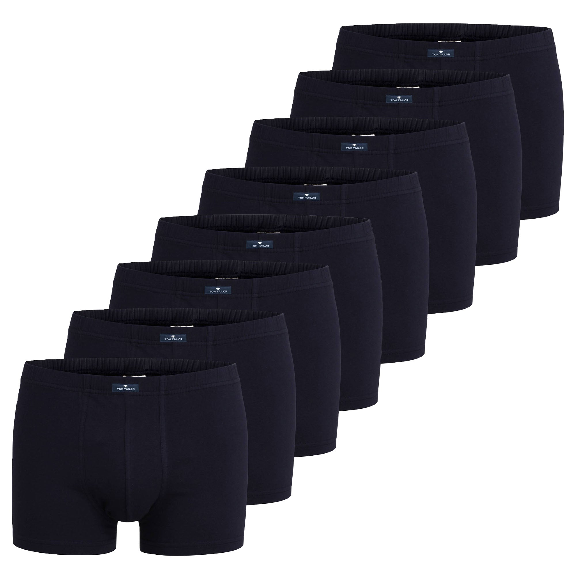 TOM TAILOR Men's Shorts, Pack of 8 - X-LASTIC, Boxer Briefs, Pants, Stretch Cotton
