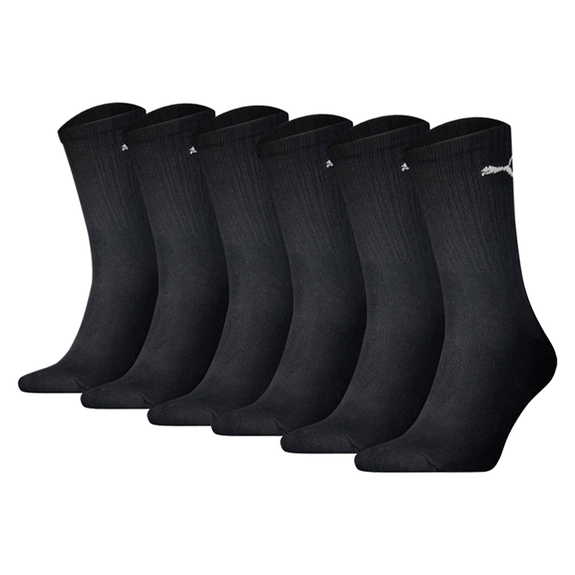 PUMA Unisex Sportsocken, 6 Paar - Tennissocken, Crew Sport Socken, einfarbig