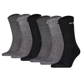 PUMA Unisex Sportsocken, 6 Paar - Tennissocken, Crew Sport Socken, einfarbig