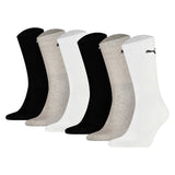 PUMA Unisex Sportsocken, 6 Paar - Tennissocken, Crew Sport Socken, einfarbig