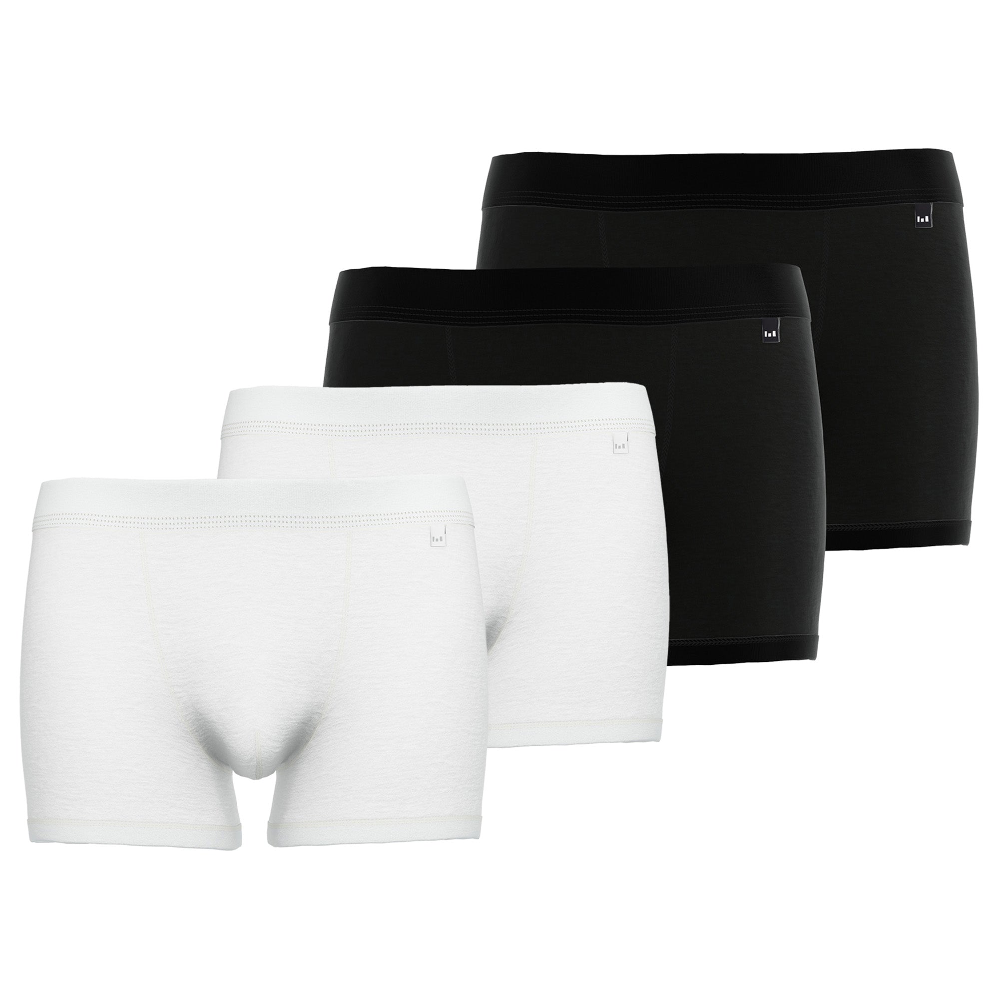 GÖTZBURG Herren Boxershorts, 4er Pack - X-lastic, Unterwäsche, Unterhosen, Logo, einfarbig