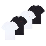 Levi's Herren T-Shirts, 4er Pack - "The Graphic Tee - 4 Pack", Rundhals, Baumwolle