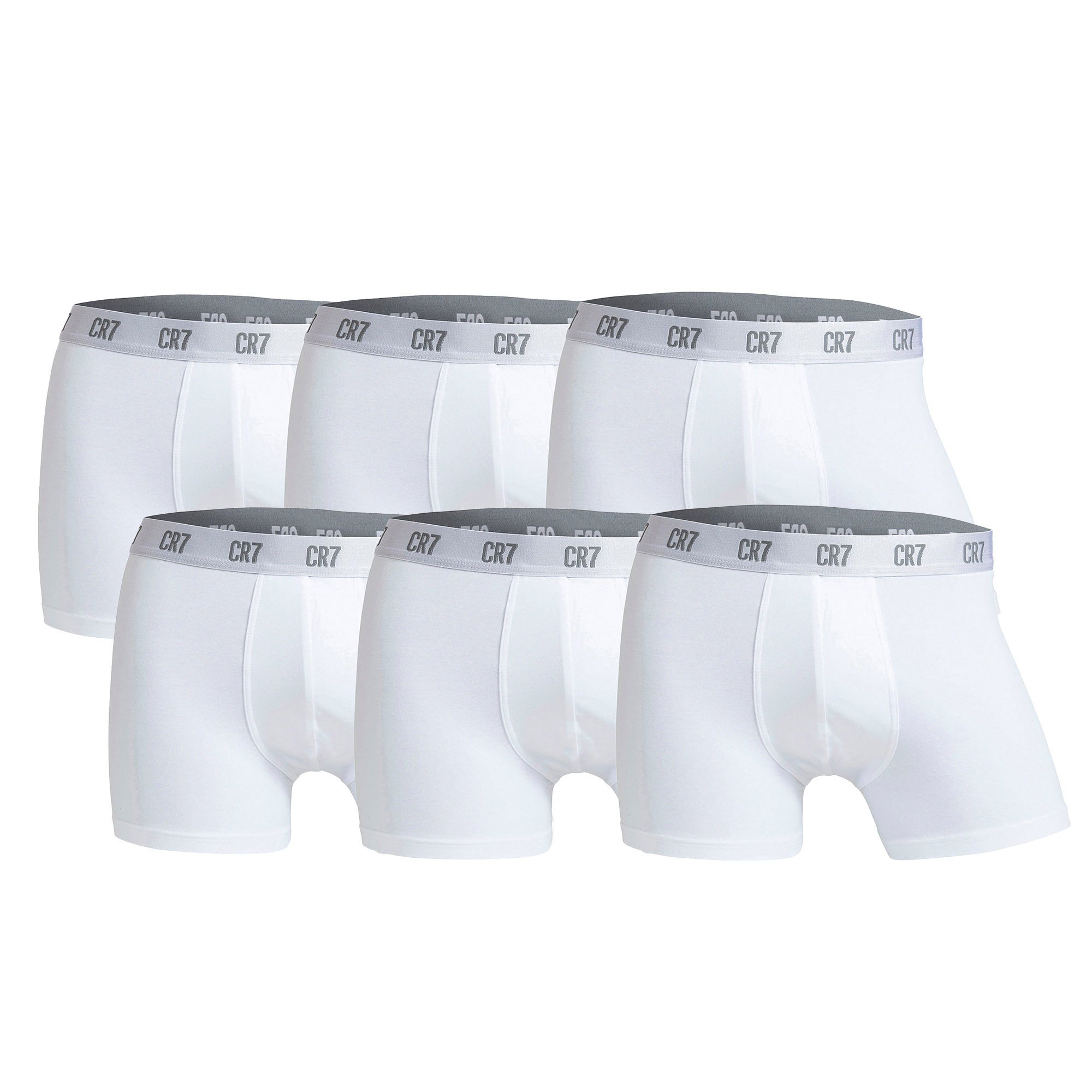 CR7 Herren Boxer Shorts, 6er Pack - Trunks, Organic Cotton Stretch