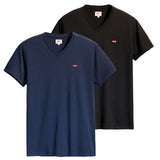 Levi's Herren T-Shirt 2er Pack - Original Housemark Tee, V-Ausschnitt, Baumwolle