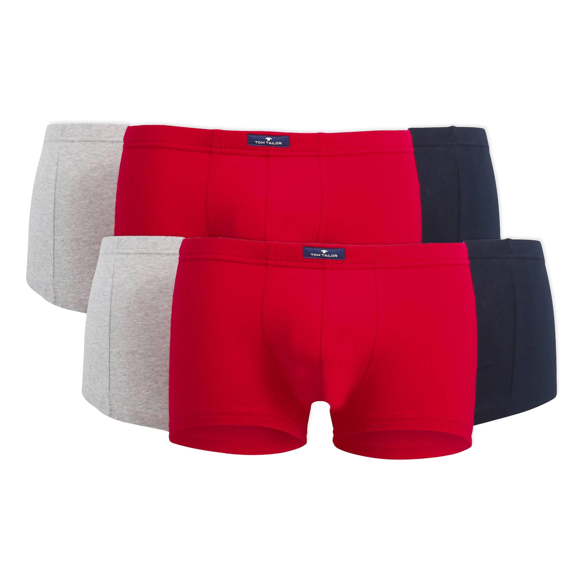 TOM TAILOR Men's Shorts, Pack of 6 - X-LASTIC, Boxer Briefs, Pants, Stretch Cotton