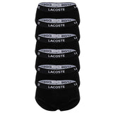 LACOSTE Herren Slips, 6er Pack - Casual, Briefs, Cotton Stretch, Logobund