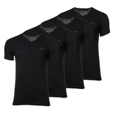 GANT Herren T-Shirt, 4er Pack - V-NECK T-SHIRT 4-PACK, V-Ausschnitt, kurzarm, Cotton