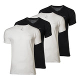 GANT men's T-shirt, 4-pack - V-NECK T-SHIRT 4-PACK, V-neck, short-sleeved, cotton