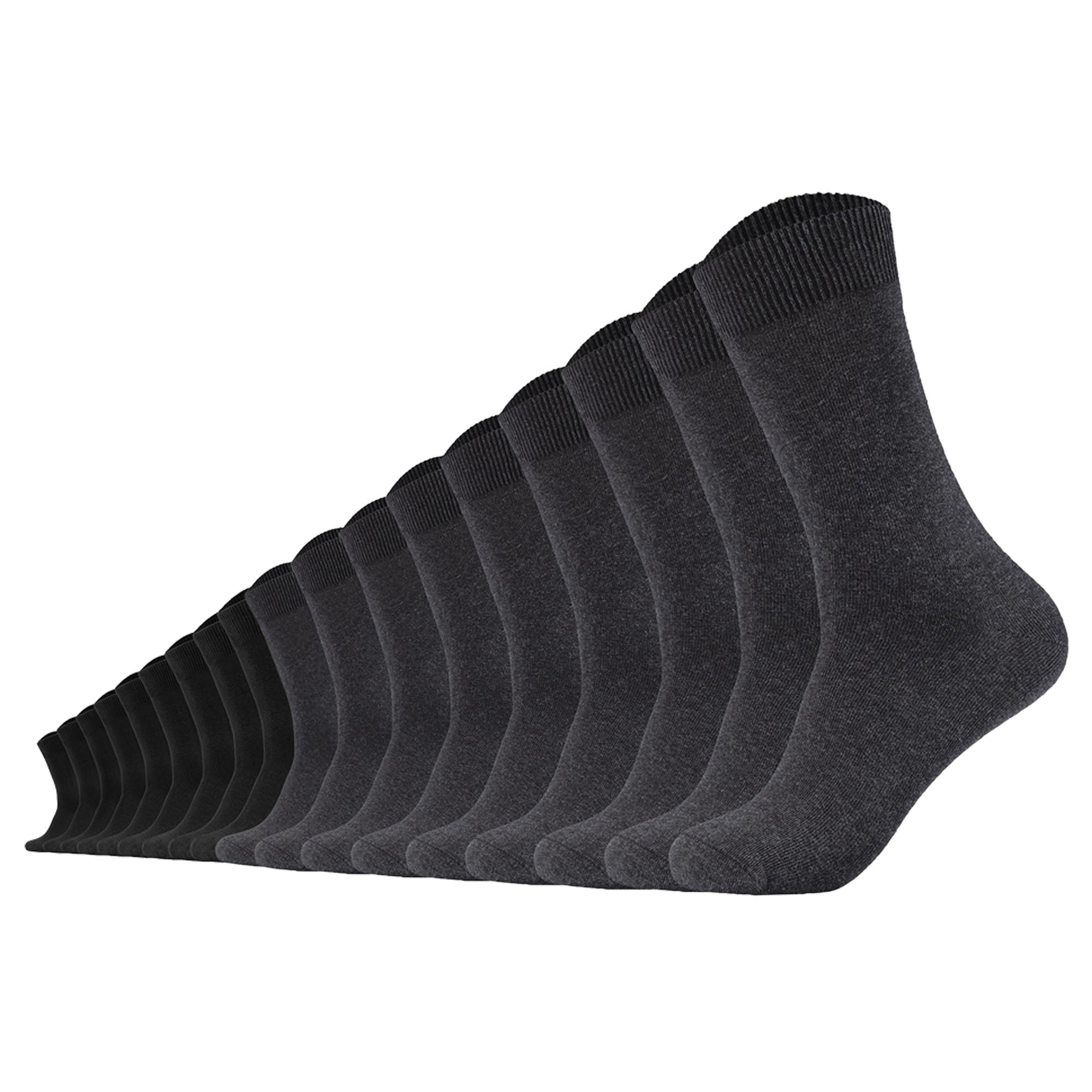Camano Unisex Socken 18er Pack - Comfort Socks, einfarbig