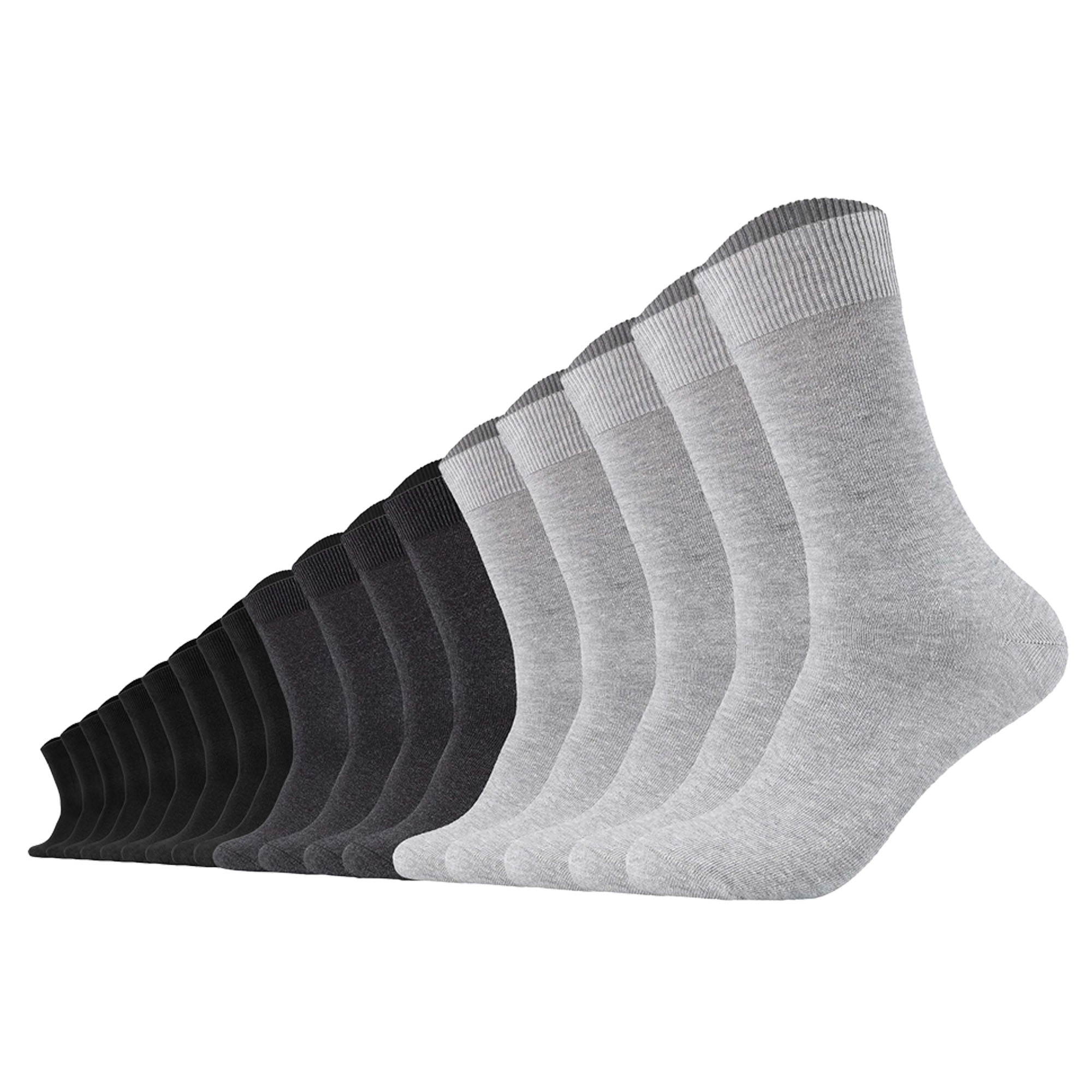 Camano Unisex Socken 18er Pack - Comfort Socks, einfarbig