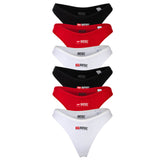 DIESEL Damen Tanga, 6er Pack - PUNCHY-D-CORE, Cotton Stretch, Logo