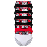 DIESEL Damen Highwaist-Slips, 6er Pack - SAM-D-CORE, Cotton Stretch, Logobund