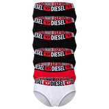 DIESEL Damen Slips, 6er Pack - OXY-D-CORE, Cotton Stretch, Logobund