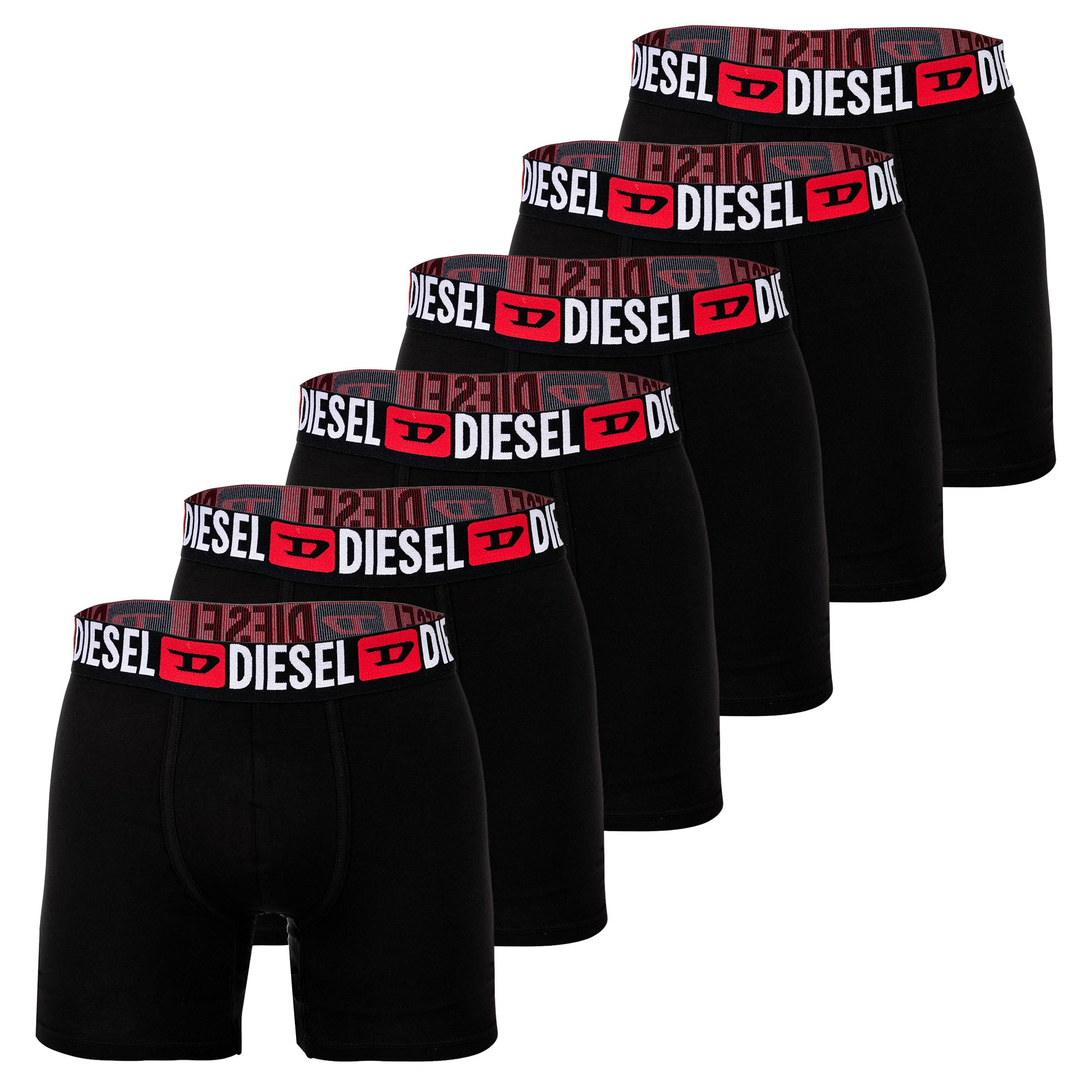 DIESEL Men's Boxer Shorts, 6-Pack -MAX-D-CORE, Boxer Briefs Long, Cotton Stretch