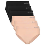 Bamboo basics Damen Slips, 6er Pack - BELLE seamless full briefs, Jersey, Logo