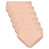 Bamboo basics Damen Slips, 6er Pack - BELLE seamless full briefs, Jersey, Logo