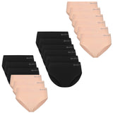 Bamboo basics Damen Slips, 6er Pack - BELLE seamless full briefs, Jersey, Logo
