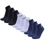 REPLAY Unisex Quarter Socken, 9er Pack - Kurzsocken, Baumwolle, Logo, einfarbig