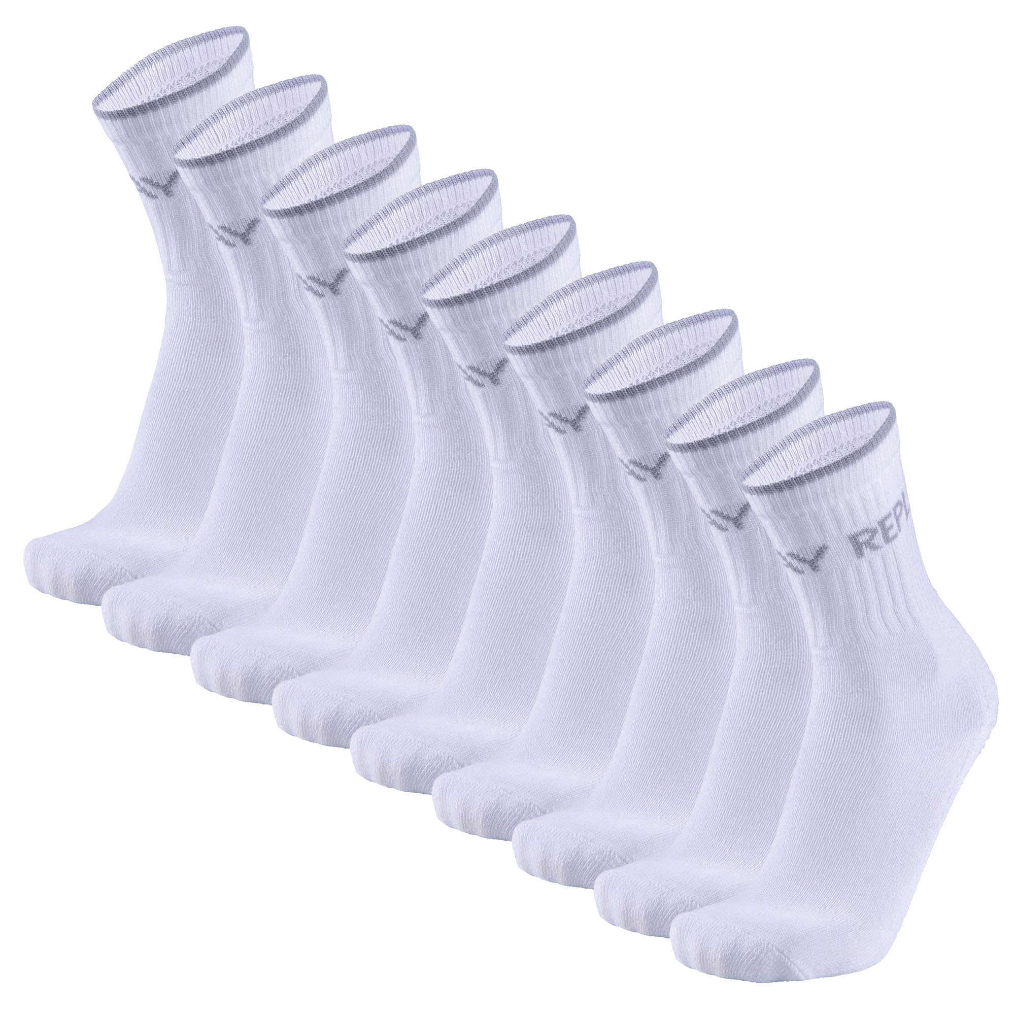 REPLAY Unisex Socken, 9er Pack - Tennissocken, Kurzsocken, Logo