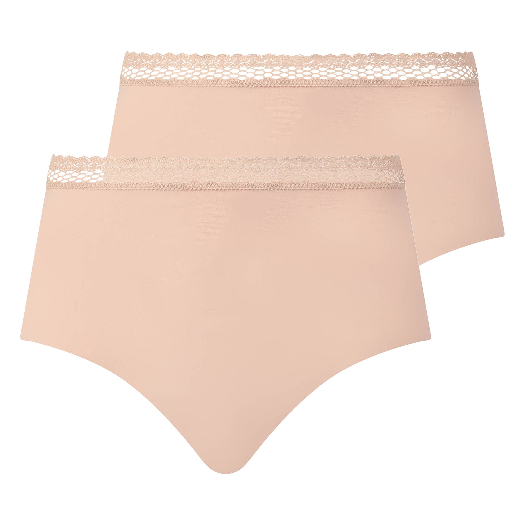 Chantelle Damen Taillen-Slip 2er Pack - Cozy Chic, unsichtbar, atmungsaktiv