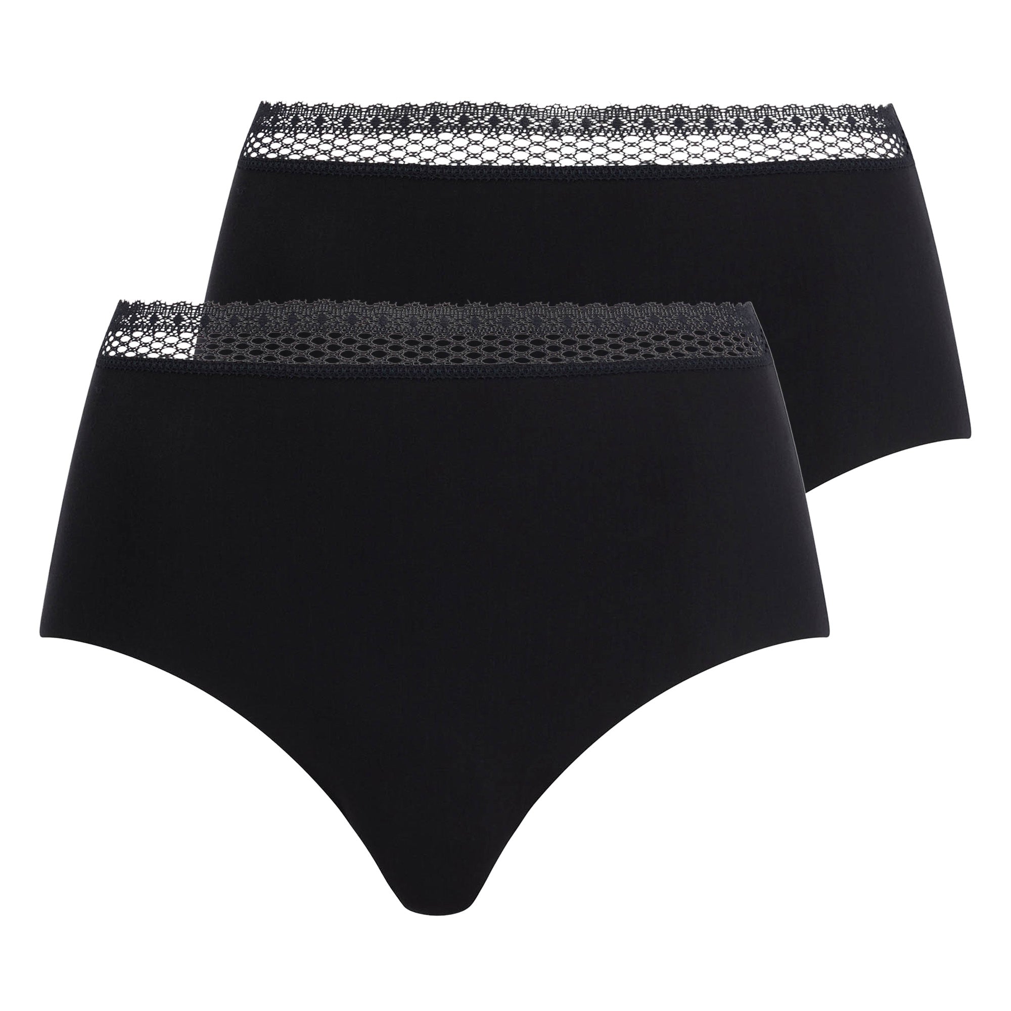 Chantelle Damen Taillen-Slip 2er Pack - Cozy Chic, unsichtbar, atmungsaktiv