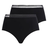 Chantelle Damen Taillen-Slip 2er Pack - Cozy Chic, unsichtbar, atmungsaktiv