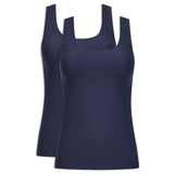 Chantelle Damen Top 2er Pack - Unterhemd, SoftStretch, nahtlos, Einheitsgröße 34-44