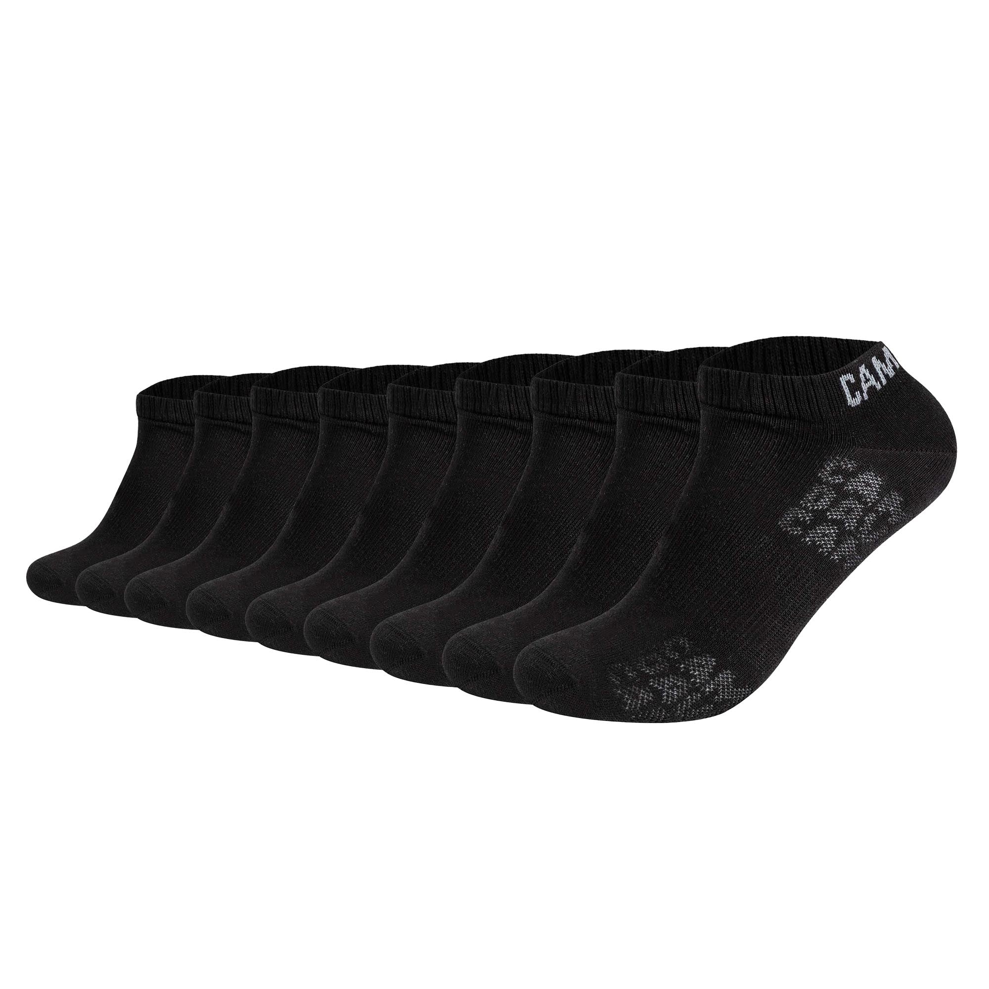 CAMP DAVID Herren Sneakersocken, 9er Pack - Action-Mesh Cotton Sneaker 9P, Logo