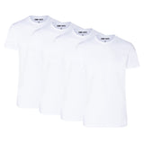 CAMP DAVID Herren T-Shirts, 4er Pack - Crew Neck T-Shirt 4P, Cotton Stretch