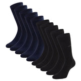 CINQUE Herren Socken, 10er Pack - Business-Socken, Baumwollmischung, Logo, einfarbig