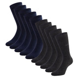 CINQUE Herren Socken, 10er Pack - Business-Socken, Baumwollmischung, Logo, einfarbig