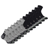 Diadora Unisex Quarter Sports Socks, 12 Pack - Socks, Logo, Pattern