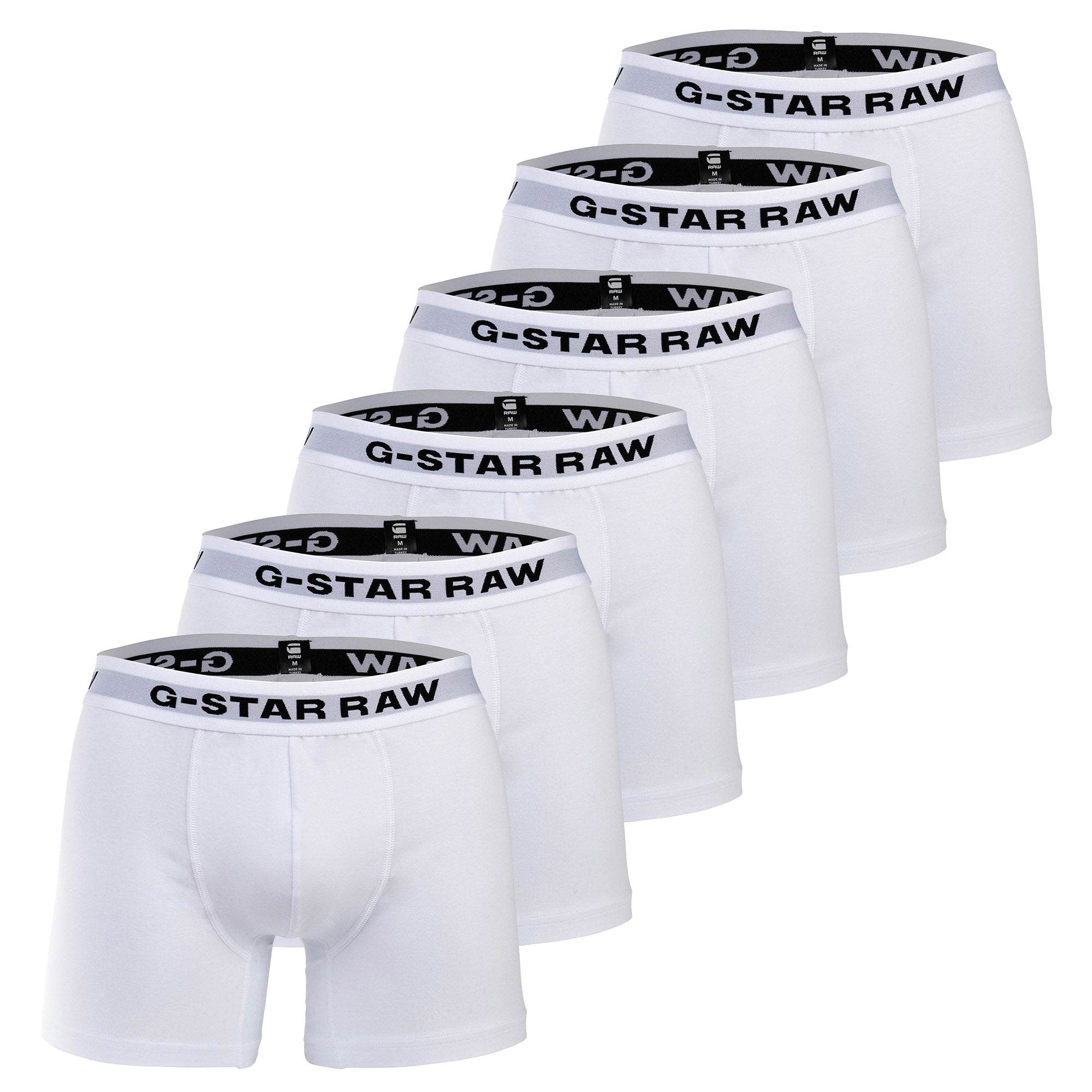 G-STAR Herren Boxershorts, 6er Pack - Boxer Briefs, Cotton Stretch