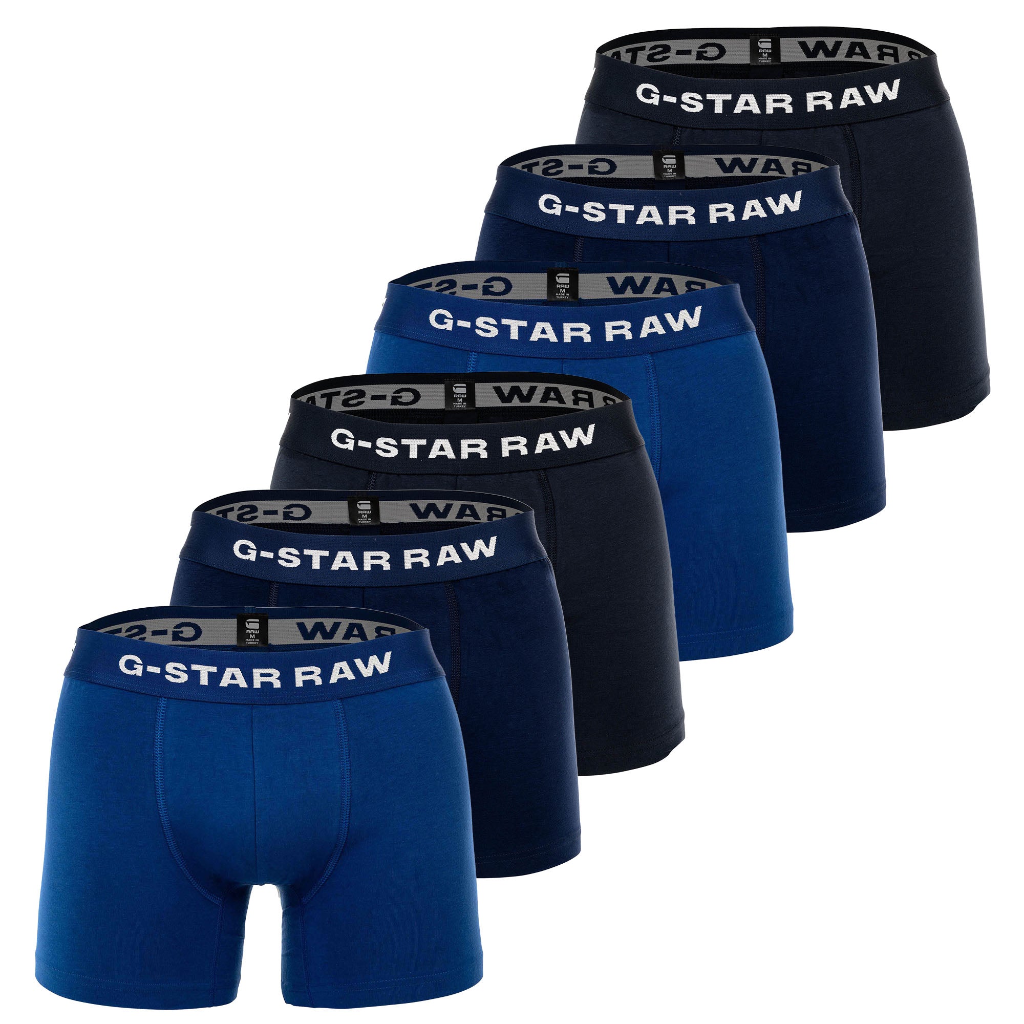 G-STAR Herren Boxershorts, 6er Pack - Boxer Briefs, Cotton Stretch