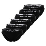 G-STAR Damen Slips, 6er Pack - Briefs, Cotton Stretch, einfarbig