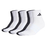 adidas Unisex Quarter Socken, 9er Pack - Cushioned Sportswear Ankle Socks, Logo, gepolstert, einfarbig