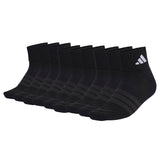 adidas Unisex Quarter Socken, 9er Pack - Cushioned Sportswear Ankle Socks, Logo, gepolstert, einfarbig