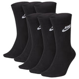 NIKE Unisex 6er Pack Sportsocken - Everyday, Essential Crew, einfarbig