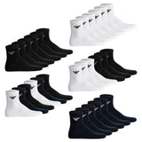 EMPORIO ARMANI Herren Quartersocken, 6er Pack - SPORTY SPONGE, Ankle Socks, One Size