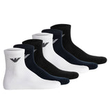 EMPORIO ARMANI Herren Quartersocken, 6er Pack - SPORTY SPONGE, Ankle Socks, One Size