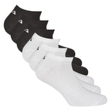FILA Unisex Sneaker Socken, 6er Pack - Invisible, kurze Socken, Logo (2x 3 Paar)