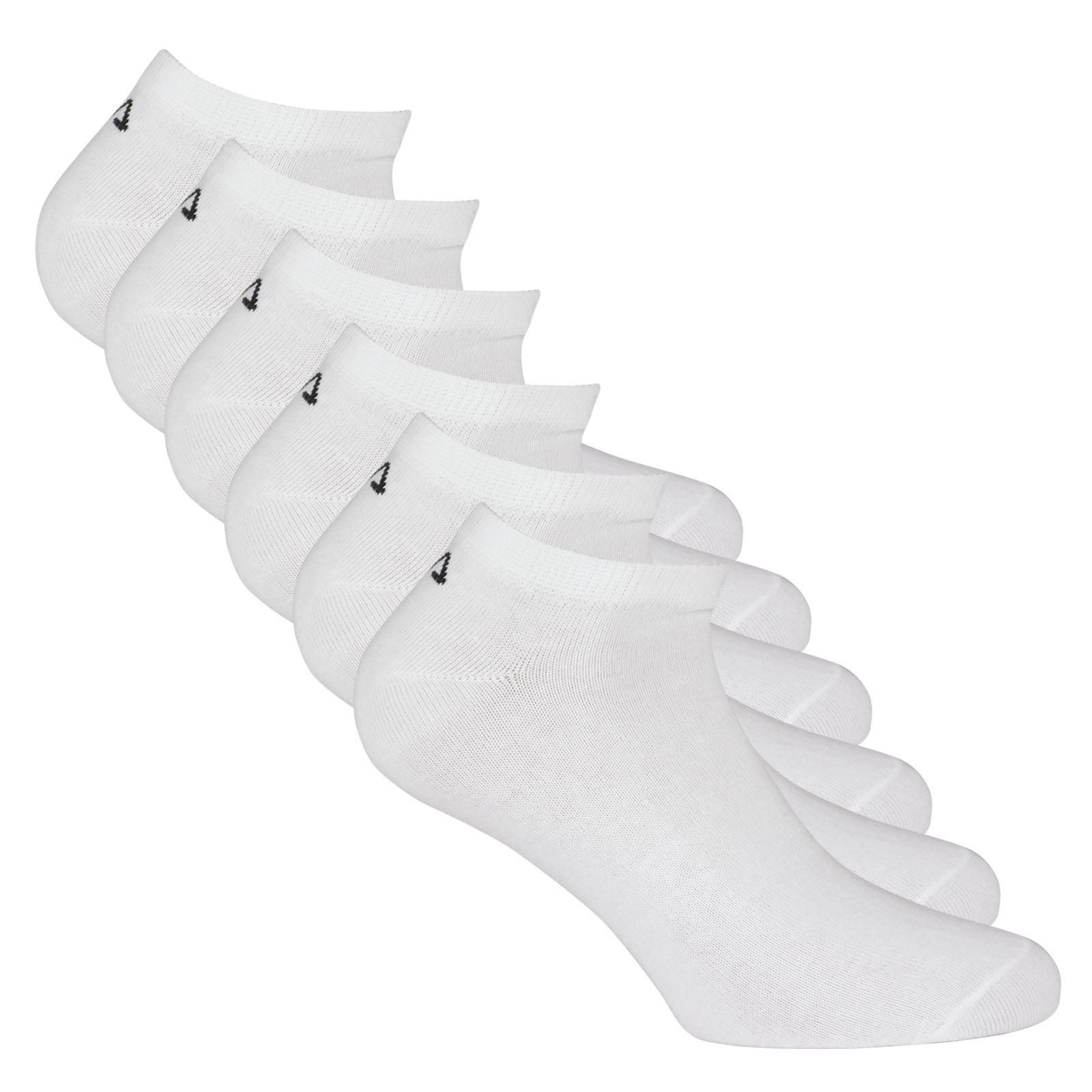 FILA Unisex Sneaker Socken, 6er Pack - Invisible, kurze Socken, Logo (2x 3 Paar)