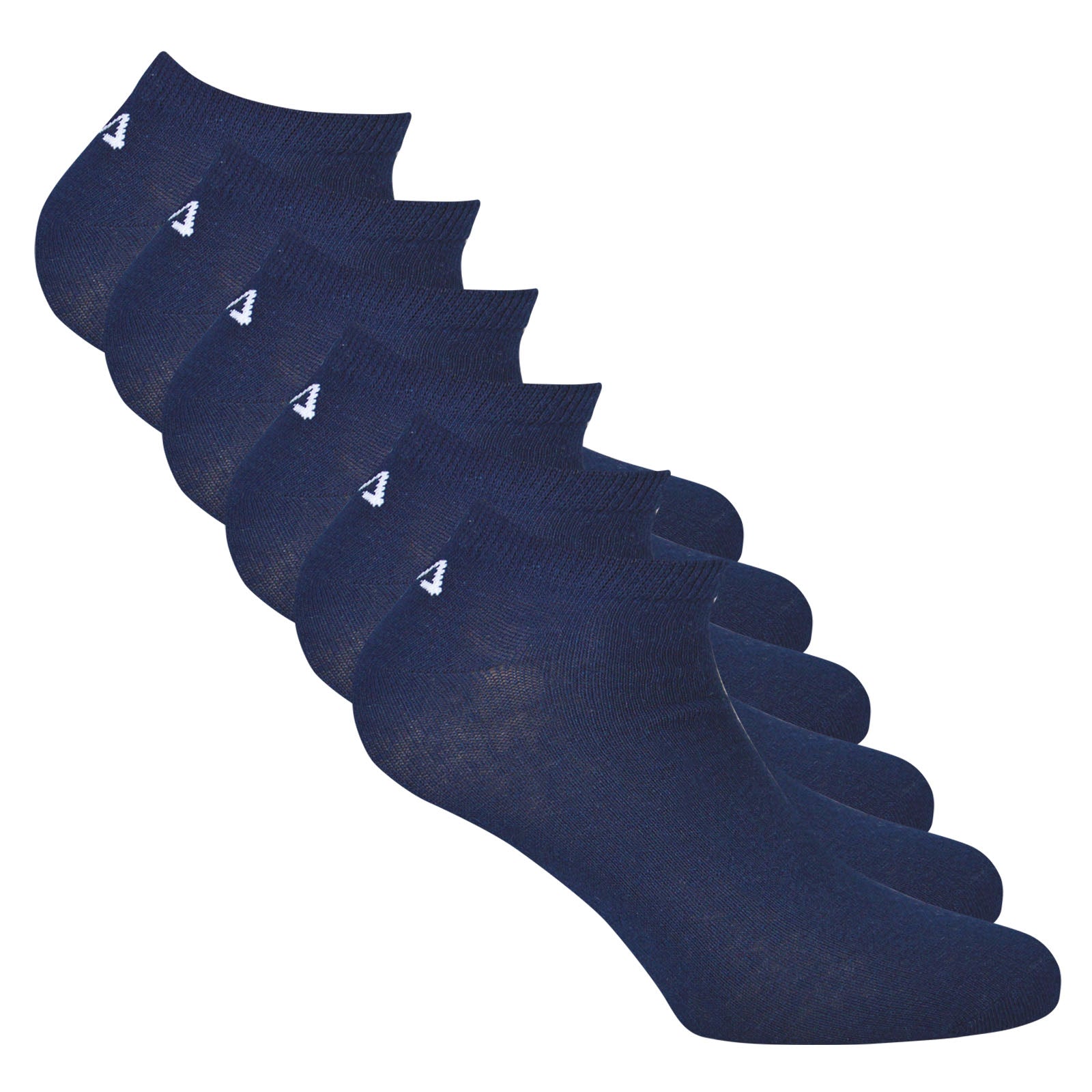 FILA Unisex Sneaker Socken, 6er Pack - Invisible, kurze Socken, Logo (2x 3 Paar)