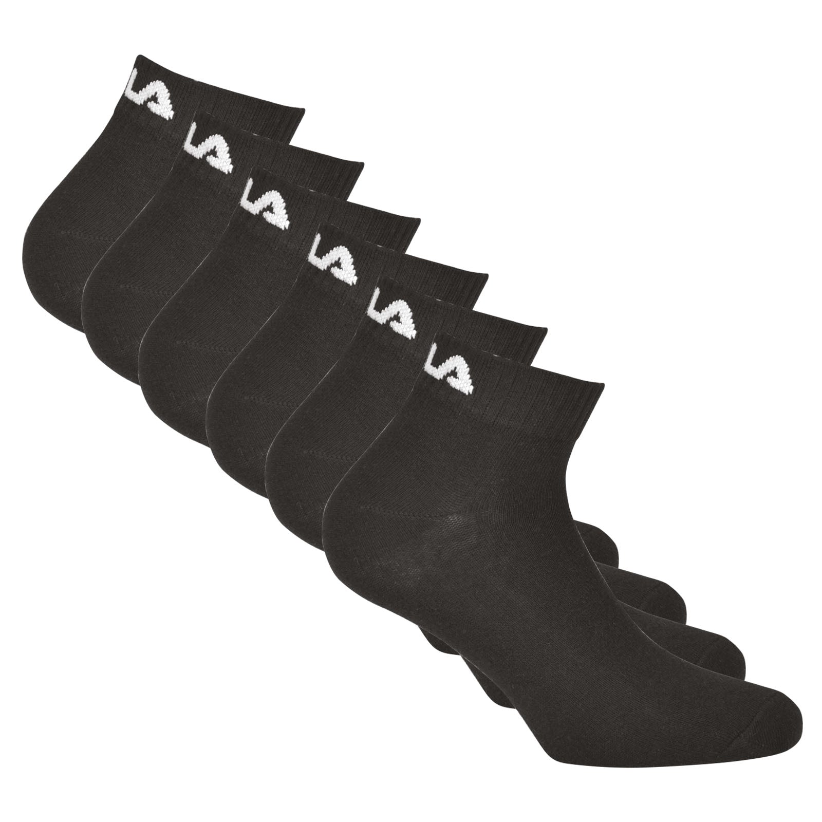 FILA unisex quarter socks, 6-pack - short socks, training, sport, logo (2x 3 pairs)
