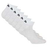 FILA Unisex Quarter Socken, 6er Pack - Kurzsocken, Training, Sport, Logo (2x 3 Paar)
