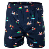 Happy Shorts Herren Webboxershorts - American Style, Baumwolle, gemustert