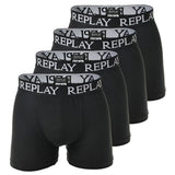 REPLAY Herren Boxer Shorts, 4er Pack - Trunks, Cotton Stretch