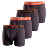 REPLAY Herren Boxer Shorts, 4er Pack - Trunks, Cotton Stretch